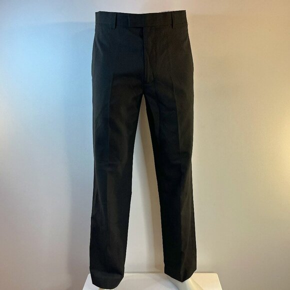 Michael Brandon Men's Black Pinstripe Dress Pants - Size 32 x 32 - NWT - Picture 1 of 5